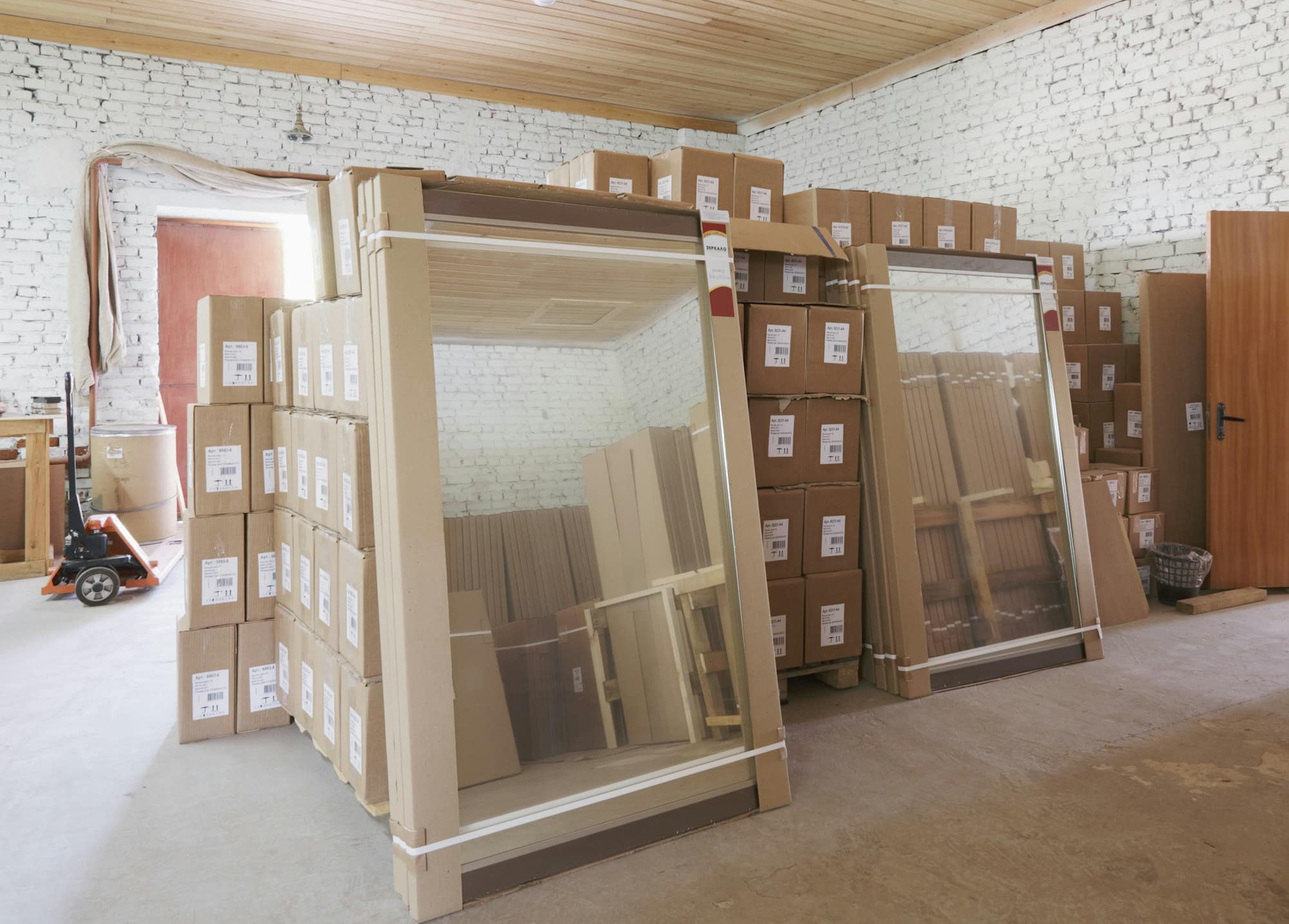 Stored Boxes and Mirrors